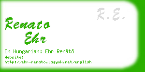 renato ehr business card